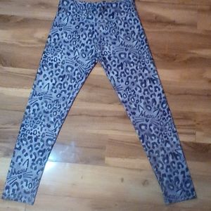 Justice cheetah print leggings kids
